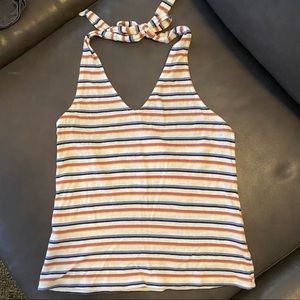 Other’s Follow XS Striped Halter Top
